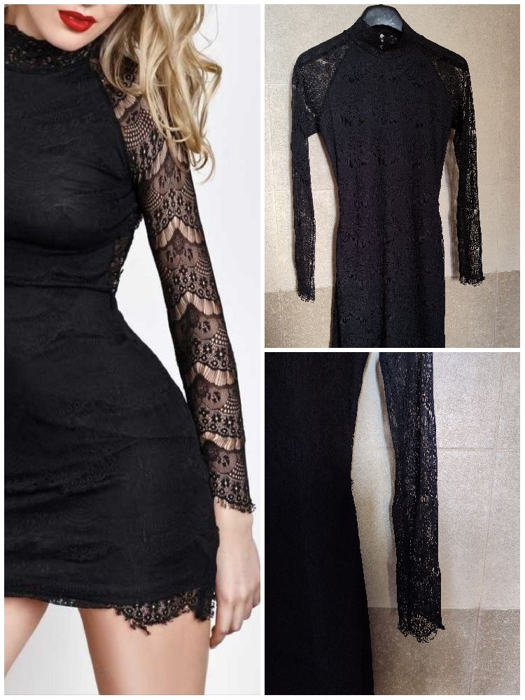 Robe noir en dentelle 