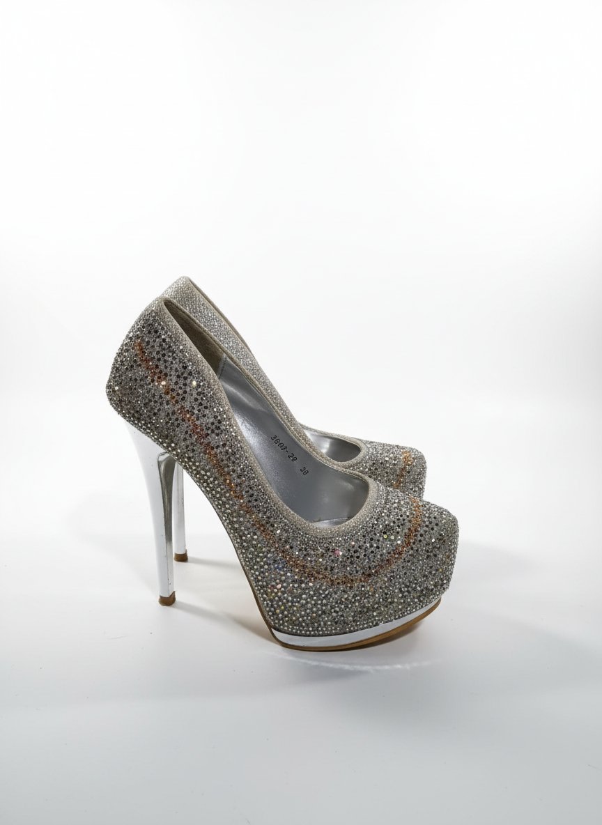 Un escarpin soiré en argent 