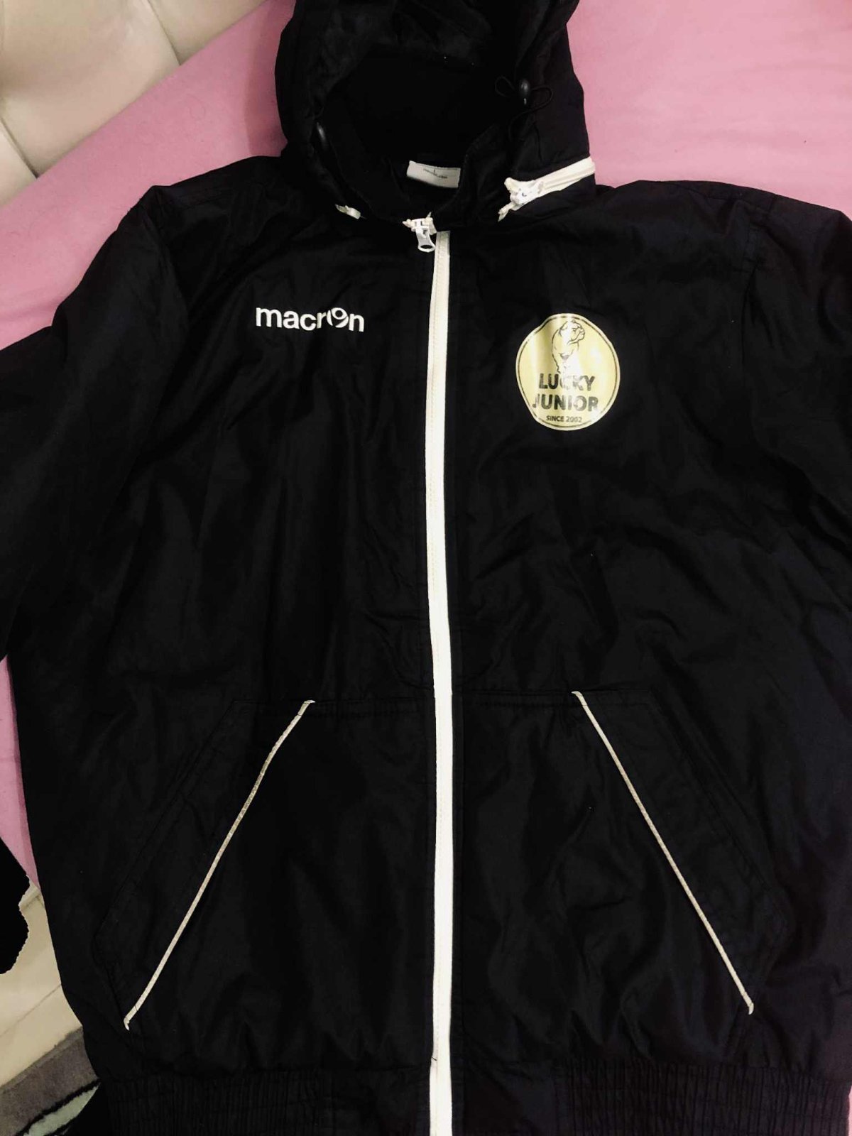 Manteau Macron Noire de Sport Imperméable 