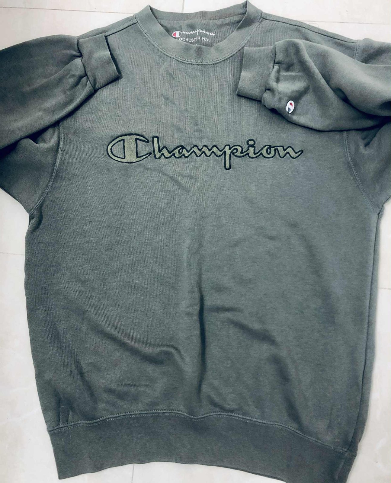 Pull champion vert taille S 