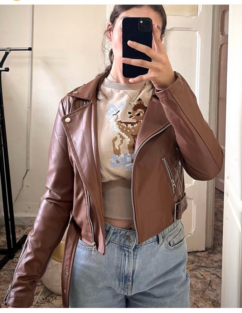 veste en similicuir