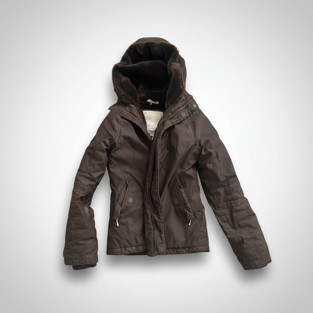 Manteau marron avfortable.
