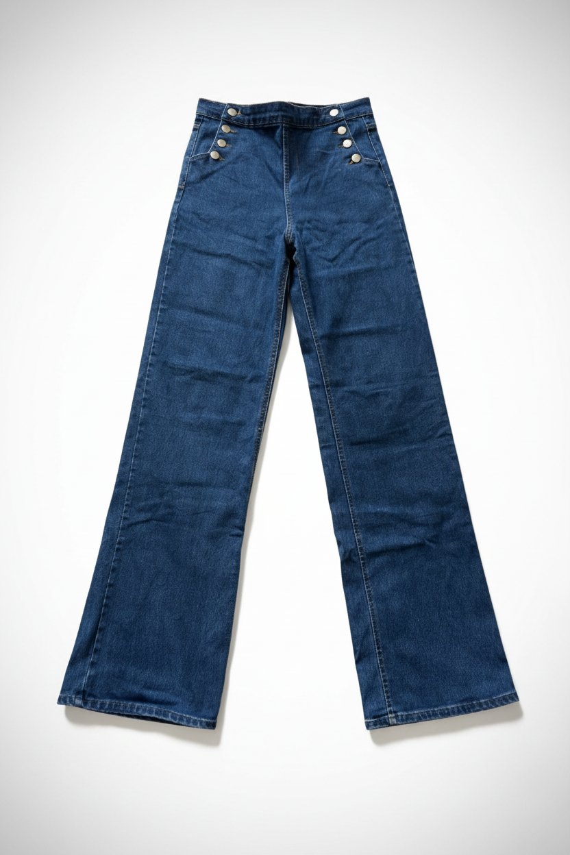 Jean taille haute bleu 
