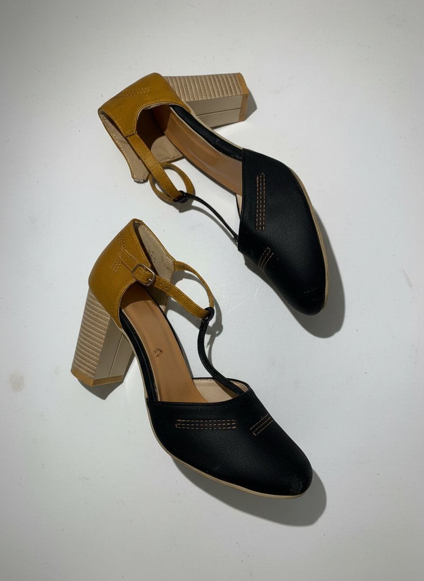 Sandales à talon carré