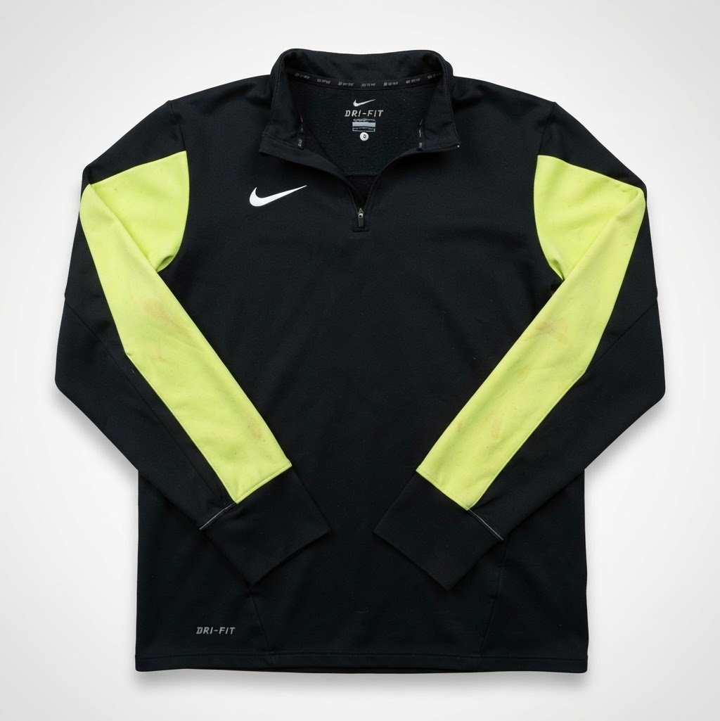Este-chemise de football Nike Squad noire pour homme, taille L, technologie Dri-Fit.