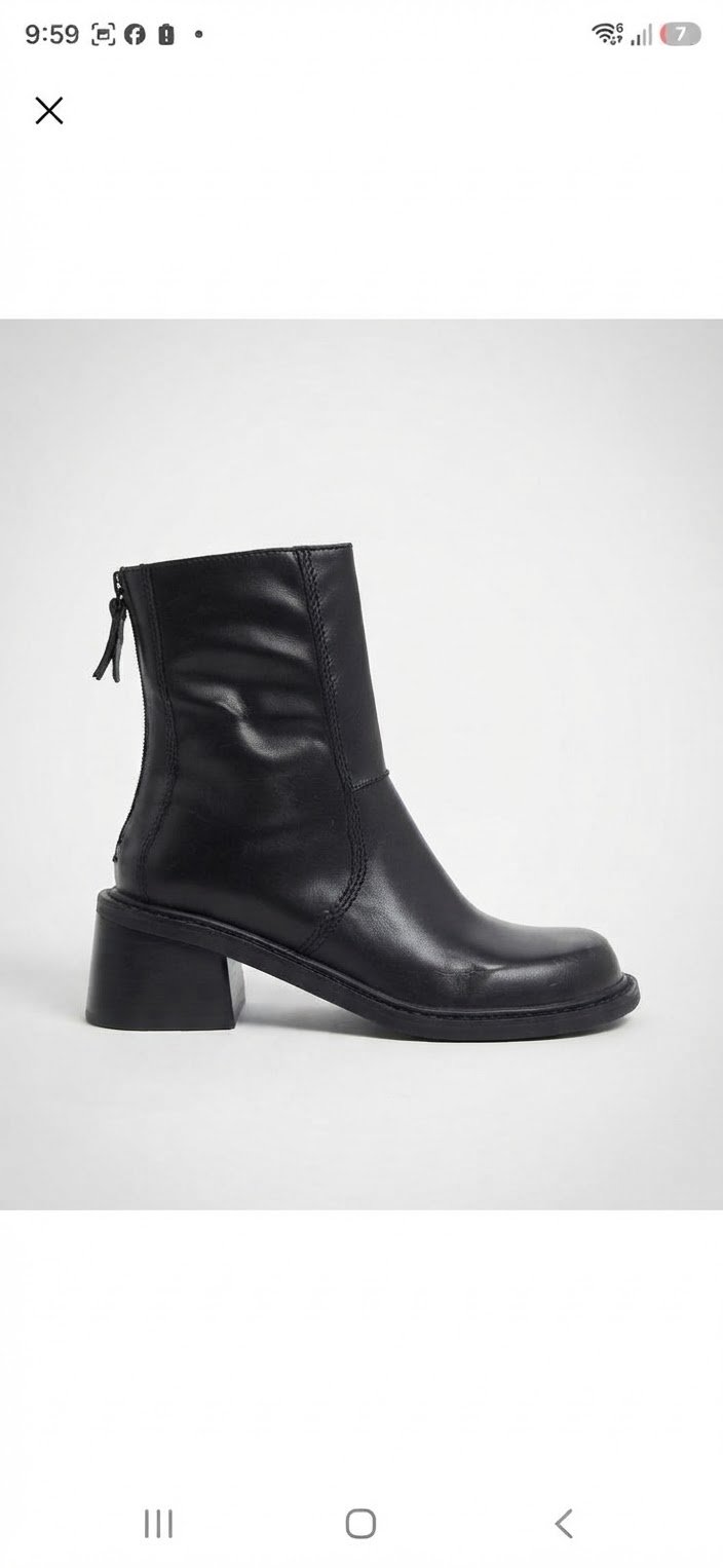 Bottes de camionneur en veritable cuir premium de la marque 'ASOS DESIGN" 