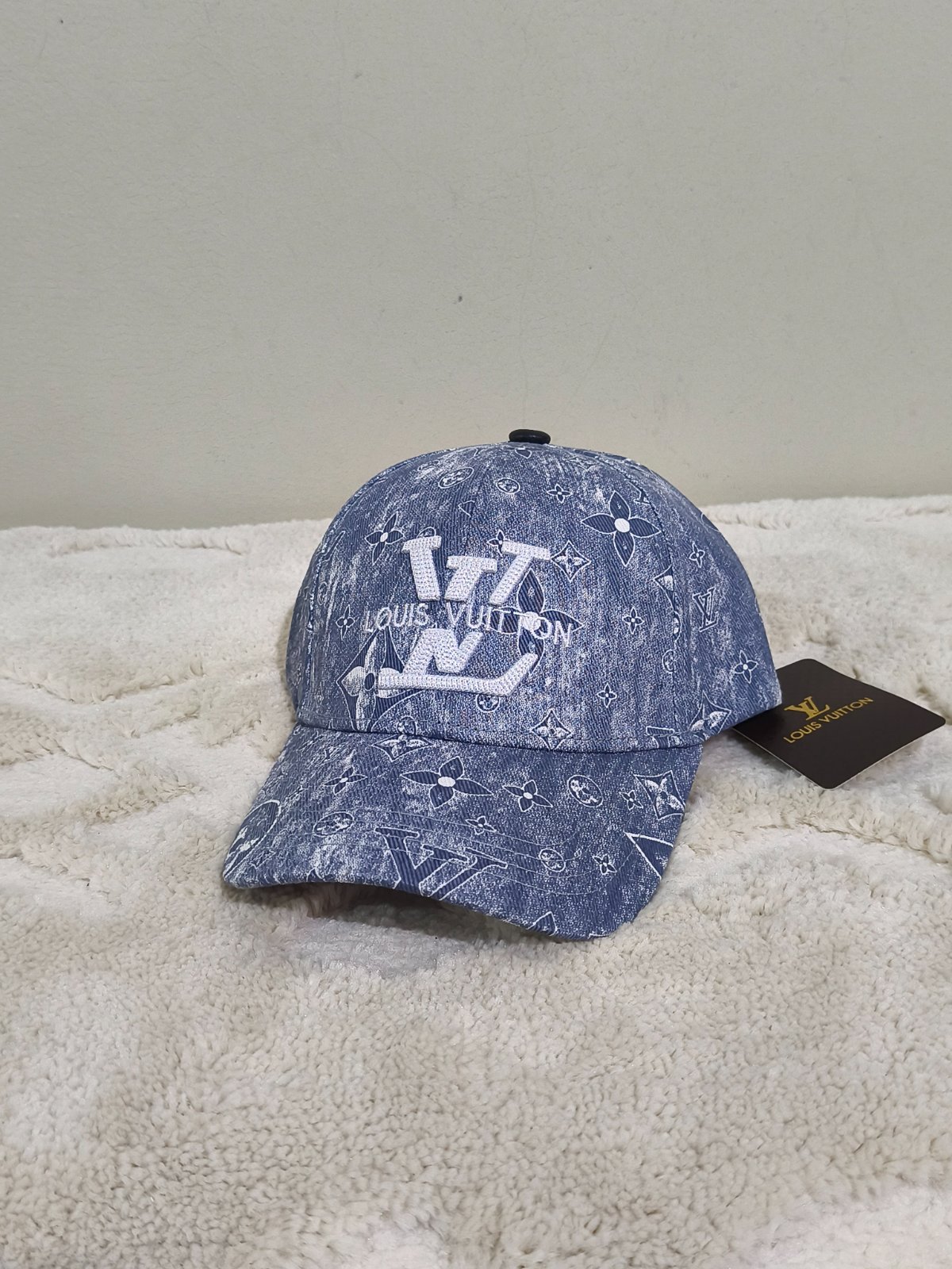 Casquette LV djean délavé blue 