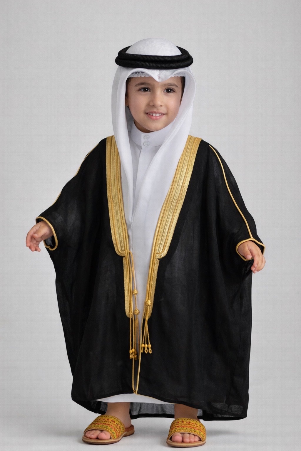 Bisht enfant 2-3 ans authentique (Qatar) – état ممتاز – élégant للمناسبات.