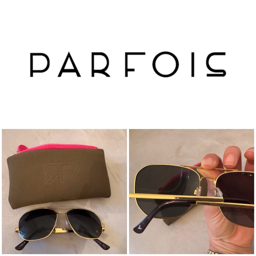Lunette parfois metal doree