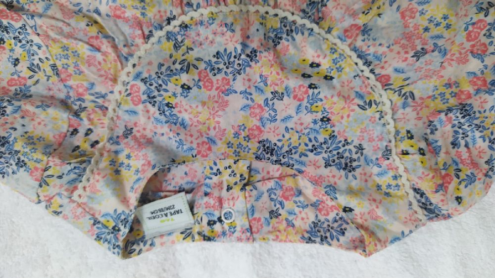 Chemise fille florale 