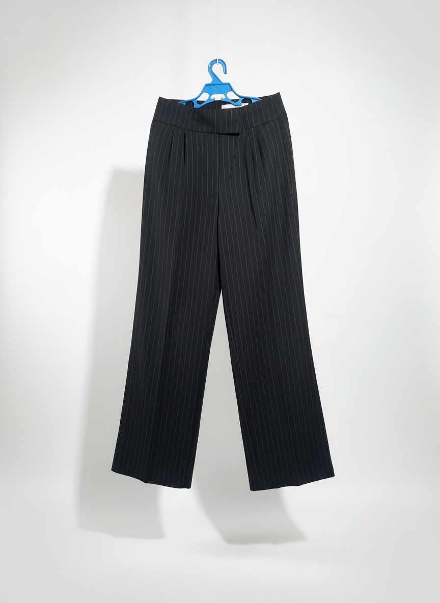 Pantalon Rayé noir avec du blanc classic 2024