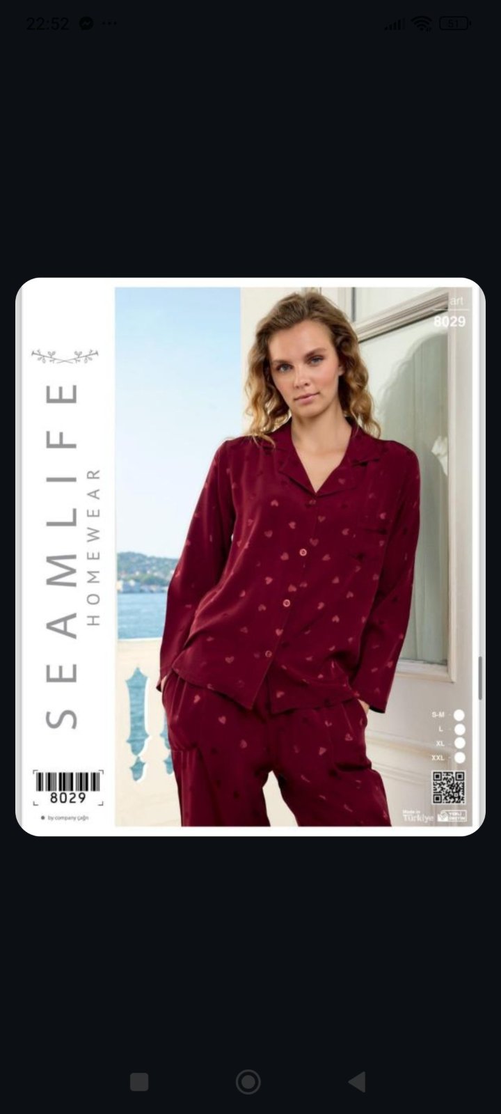 Pyjama Rouge 🍓 satin 