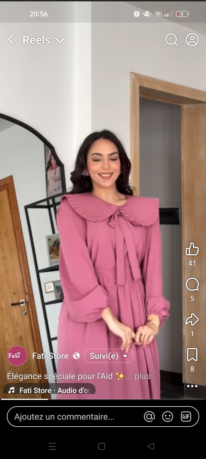 Robe rose violet 