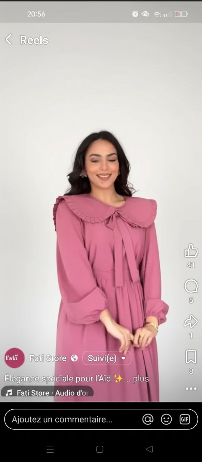 Robe rose