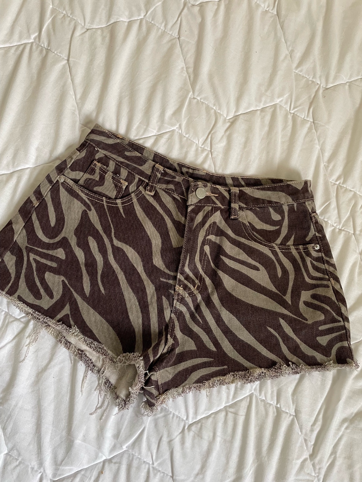 Short zebra shein