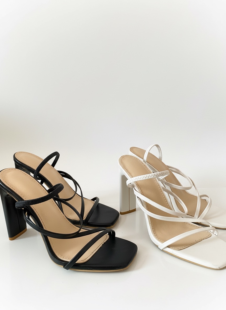 Talon noir et blanc 