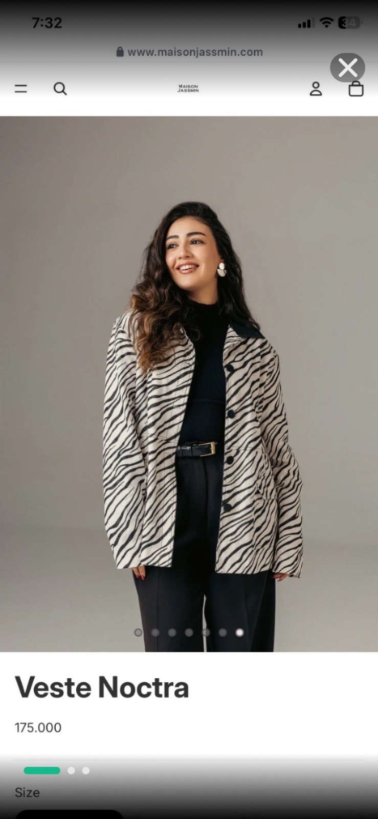 Veste de chez maison jassmin 