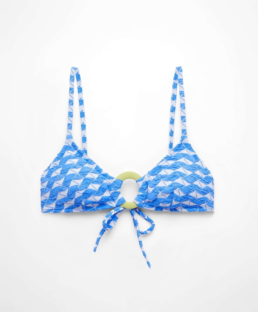 Haut Bikini Triangle Sans Armatures Jacquard