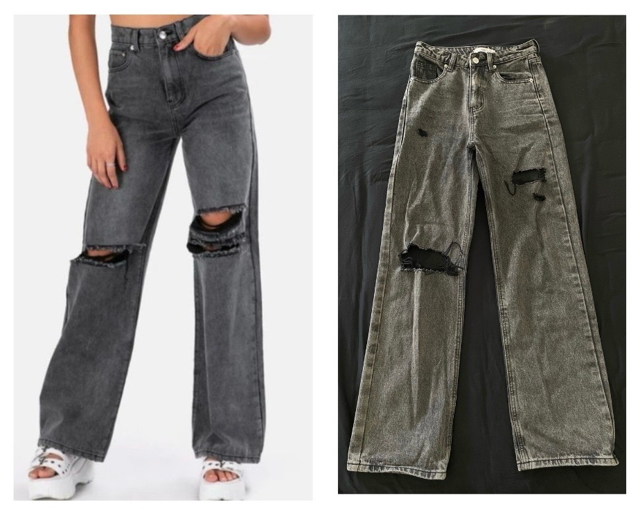Pantalon jeans noir