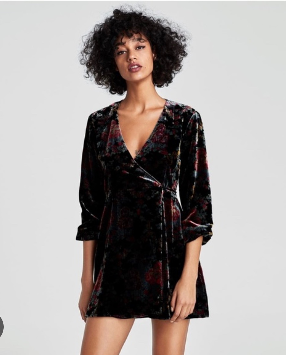 Robe zara en velour