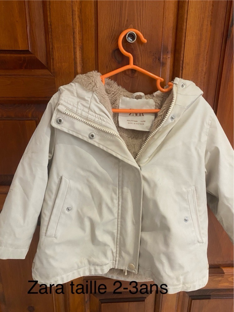 Manteau zara impermiable 2-3ans 