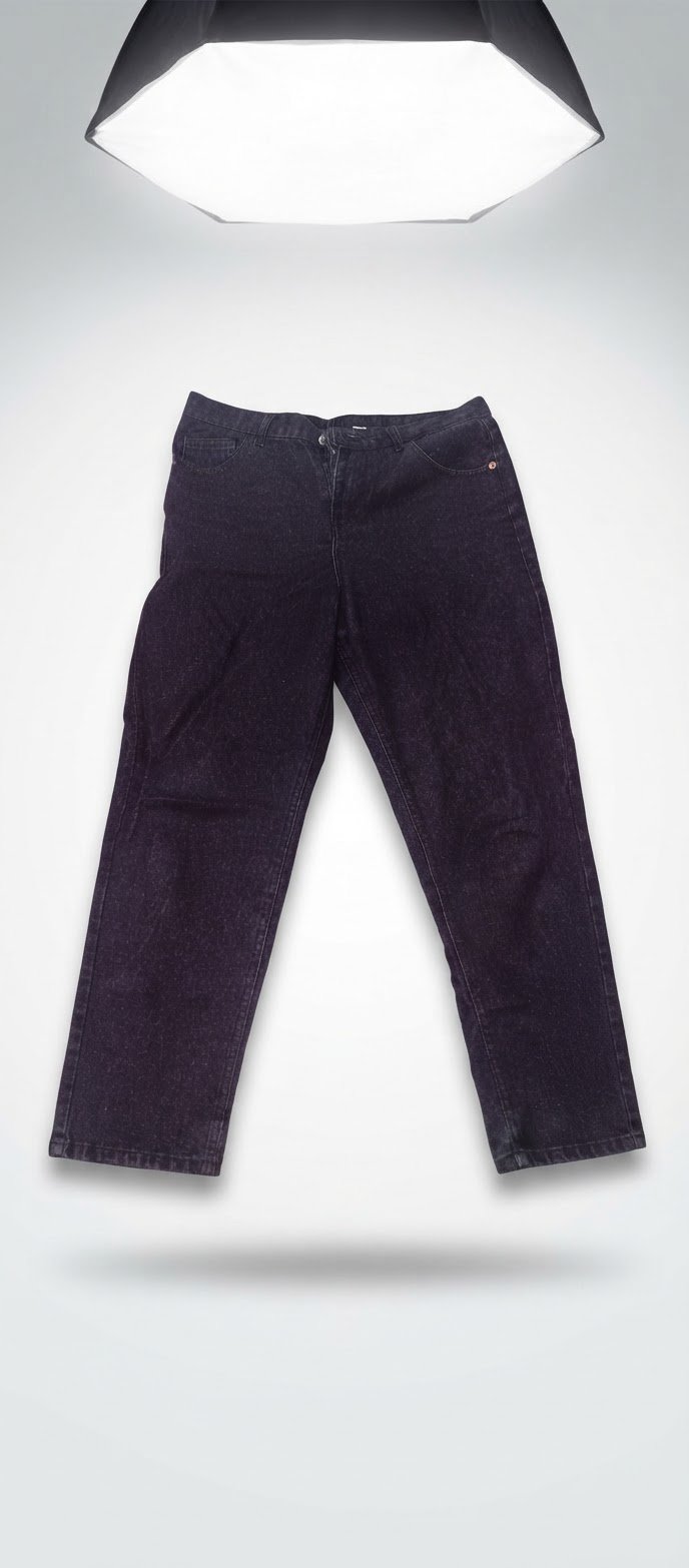 Jean noir taille haute mum fit