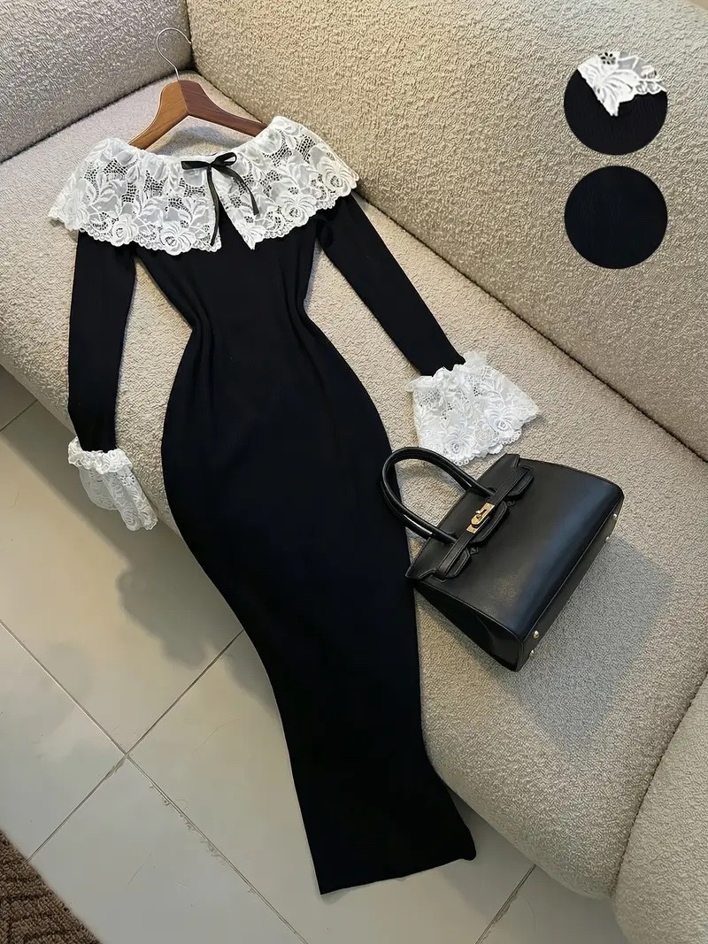 Robe moulante noir 