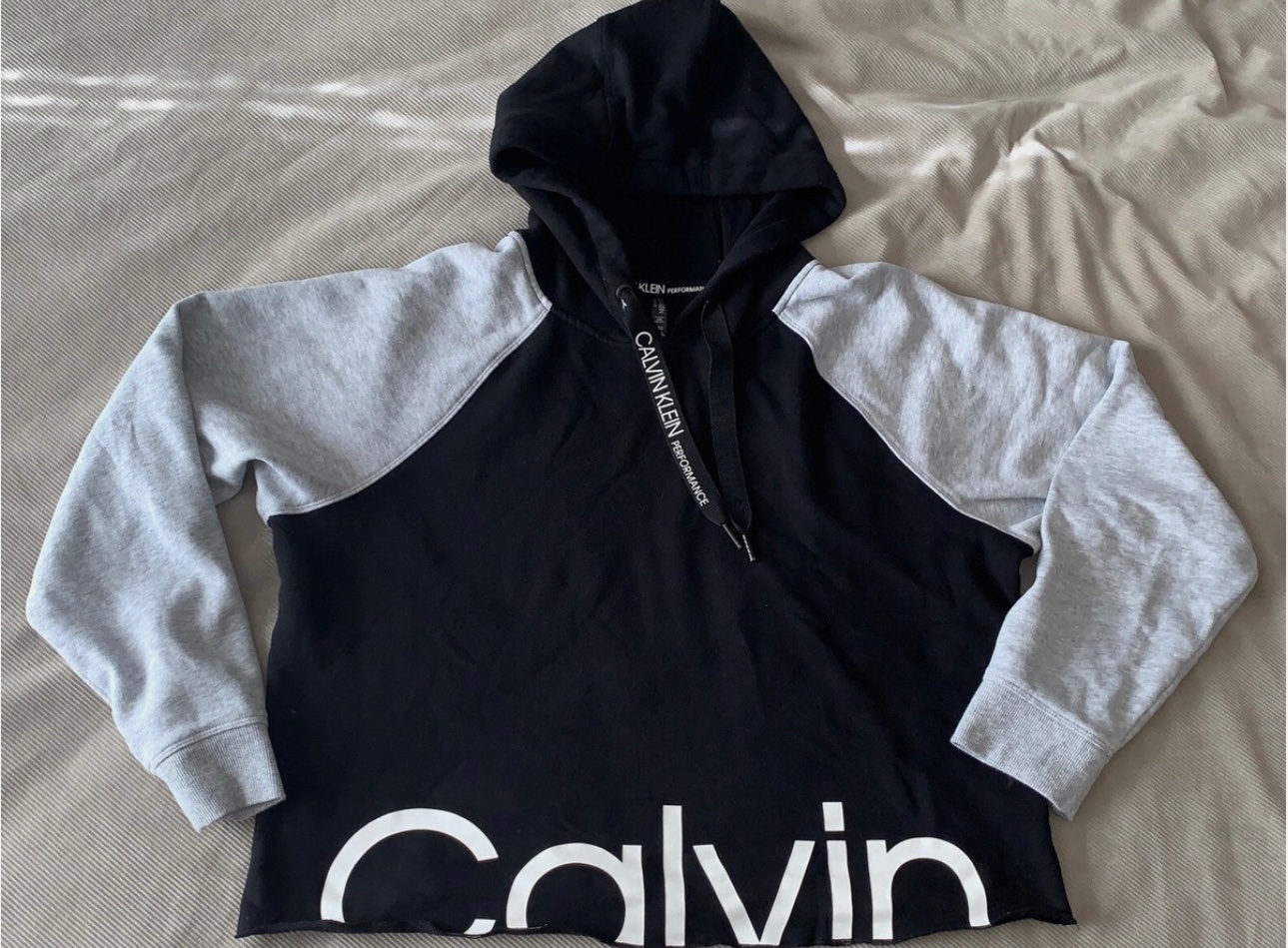 Cropped sweat à capuche Calvin Klein