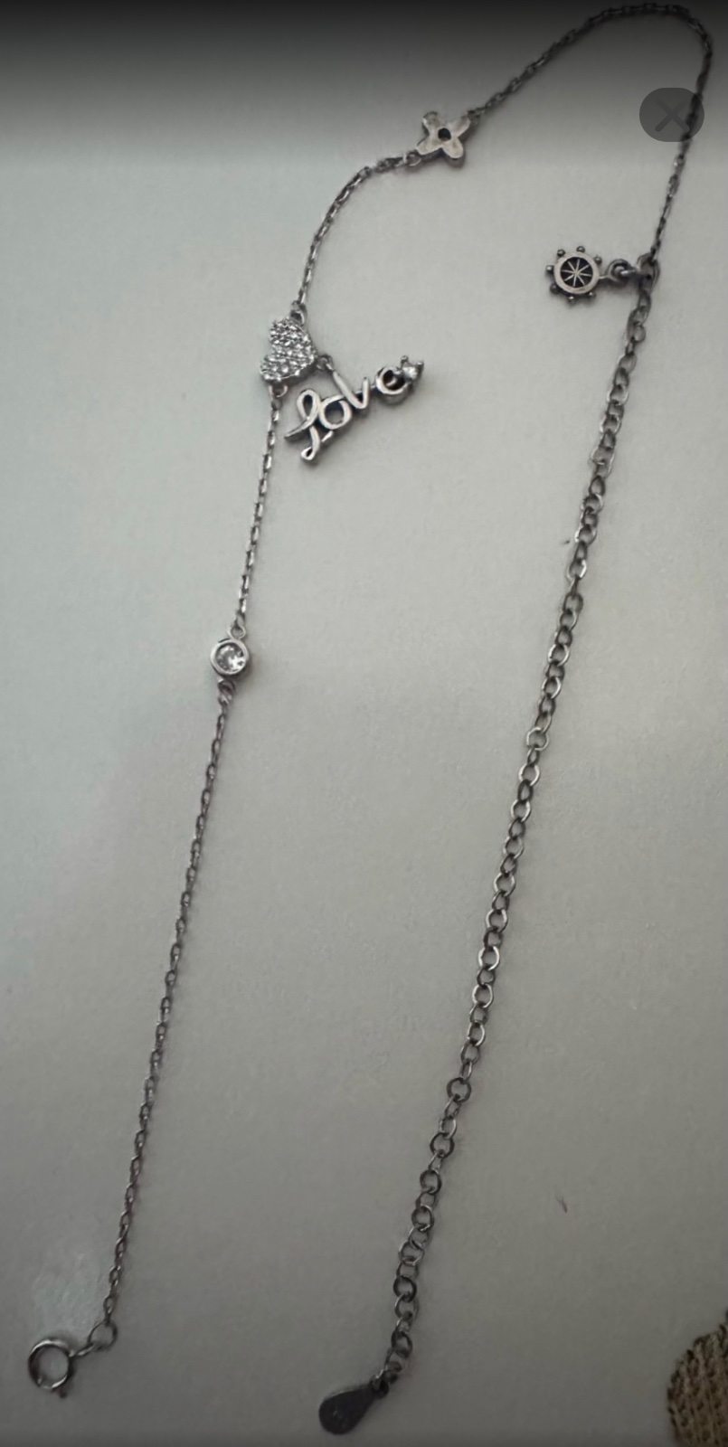 Lot 2 bracelets de chevilles en argent