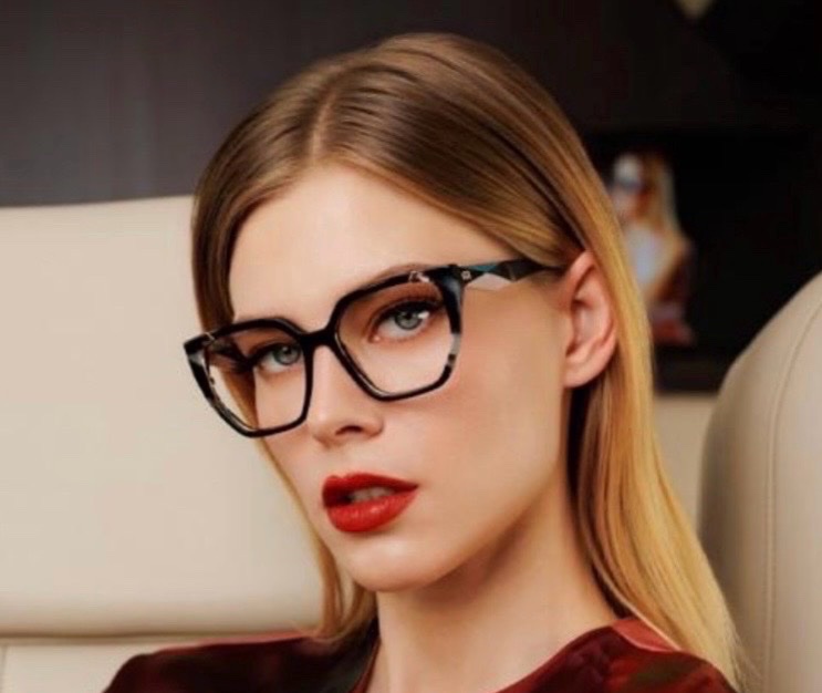 100% AUTHENTIQUE – Lunettes de vue Ana Hickmann + Certificat d'Origine couleur: marron moucheté