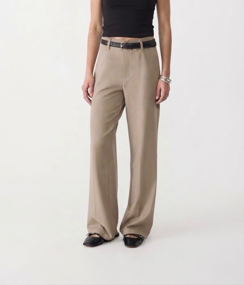 Stradivarius - Pantalon droit élégant porté 3 fois