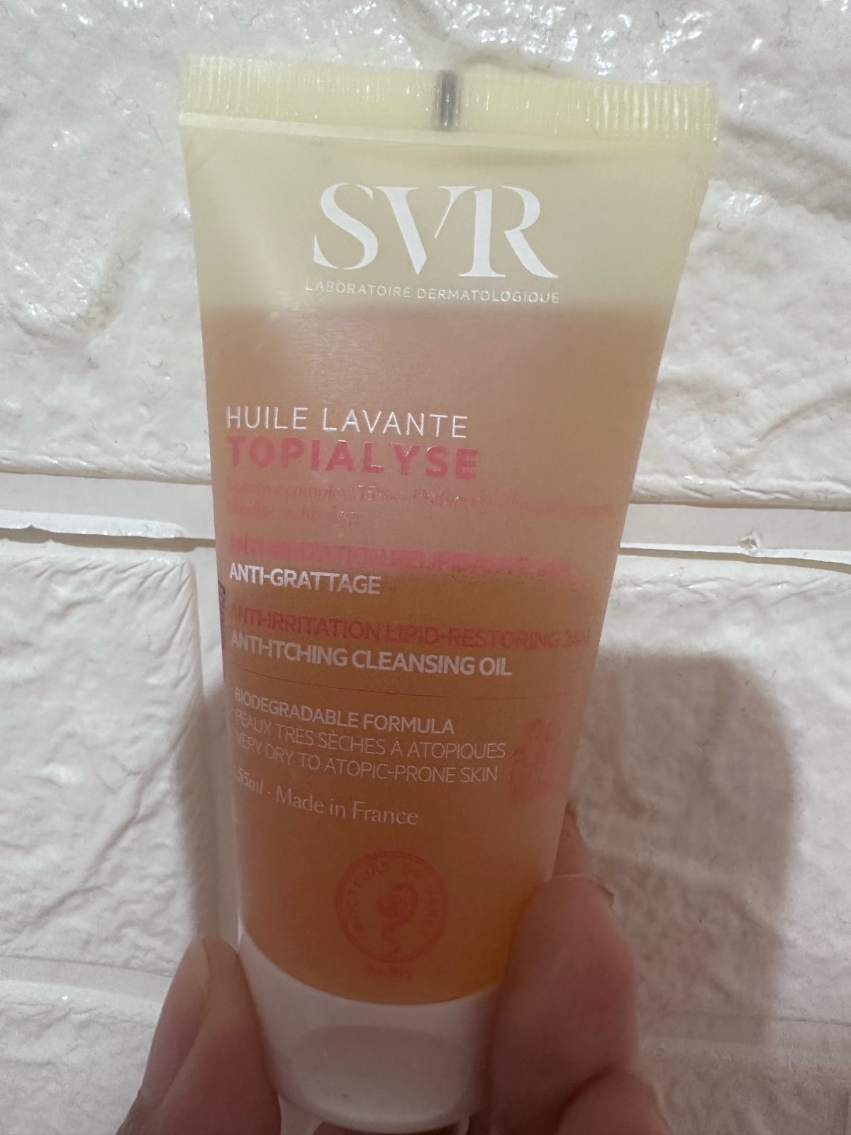 Huile lavante svr jamais utilisé pour peau séche