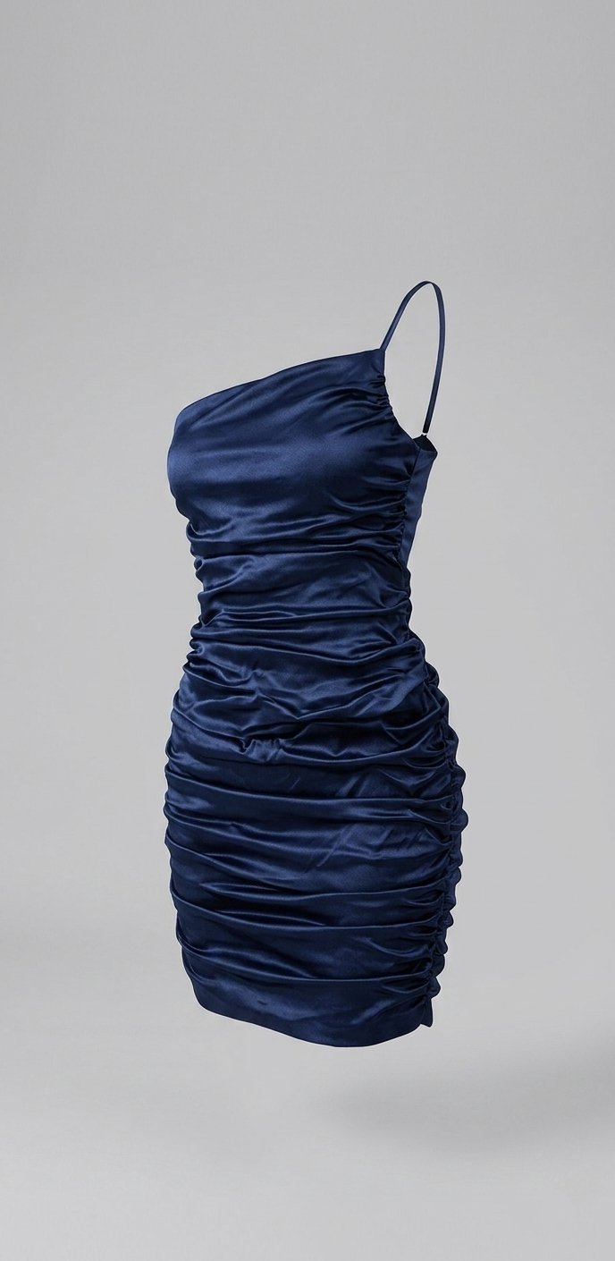 Robe satinée bleue foncée ( M/L)✨💙