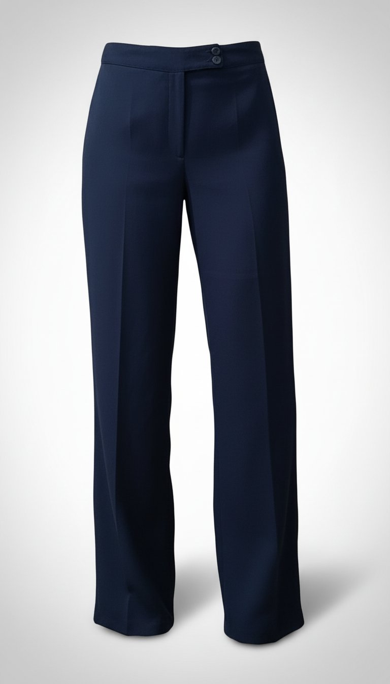 Pantalon élégant bleu marine, taille 36(S)✨💙