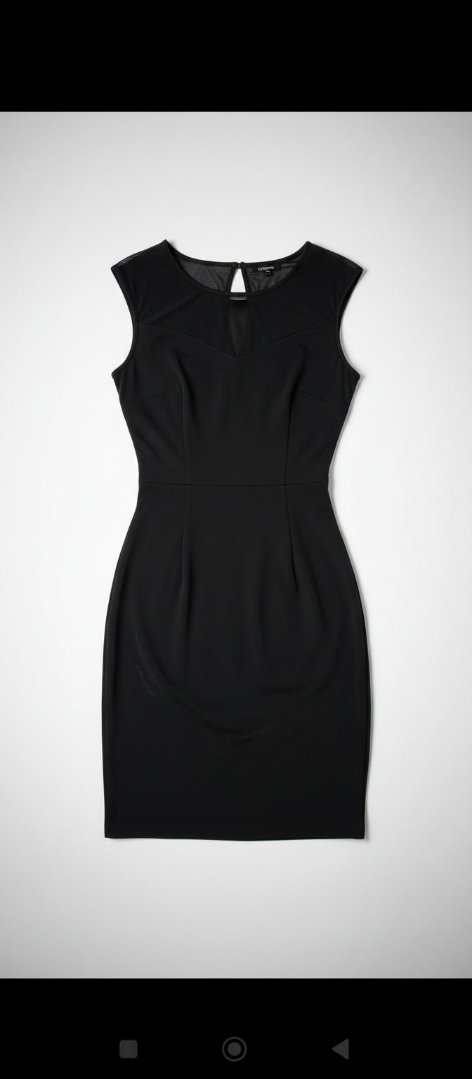 Robe noire moulante et élégante 