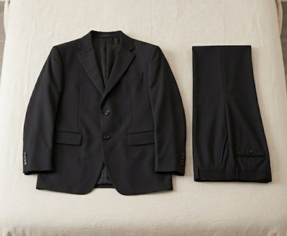 Costume Homme Noir Classique – 2 Pièces (Veste & Pantalon)