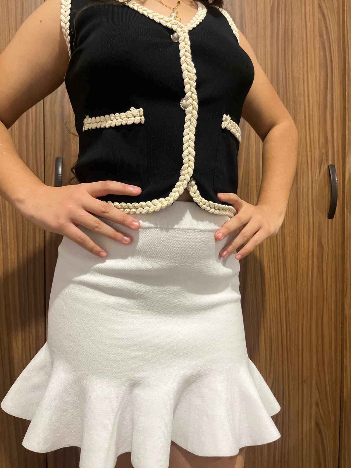 Jupe mini blanc 