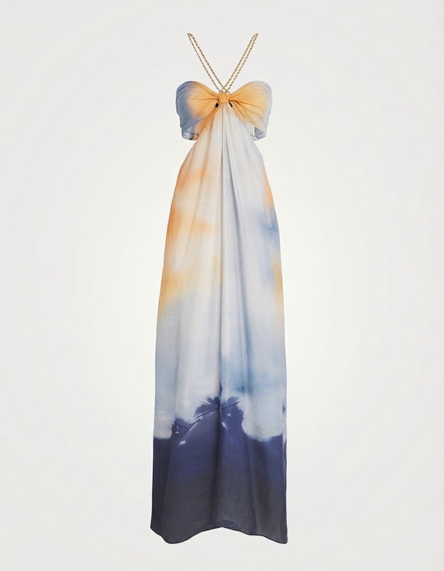 Robe longue tie-die 