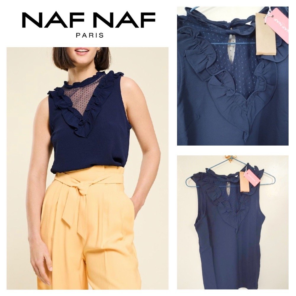 Top Bleu Marine NAFNAF