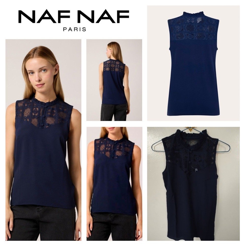 Top Bleu Marine NAFNAF