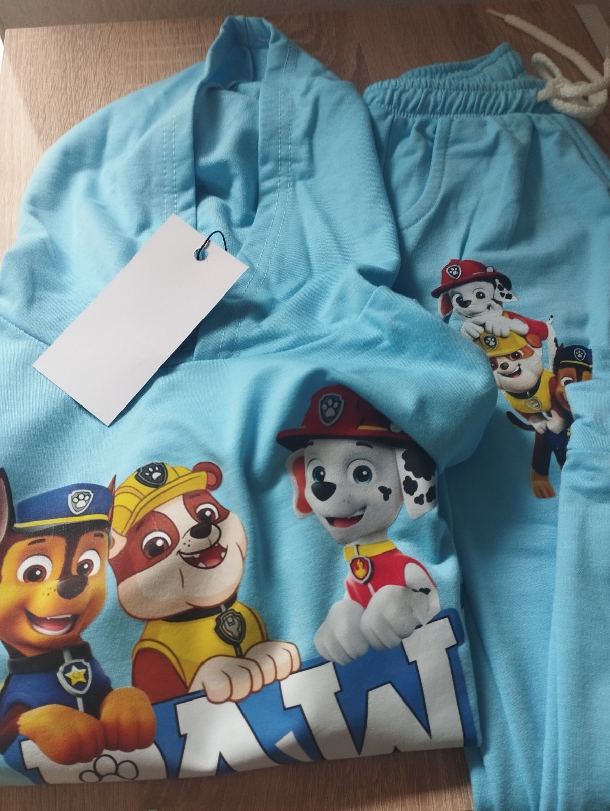 Tenue enfant paw patrol bleu ciel 