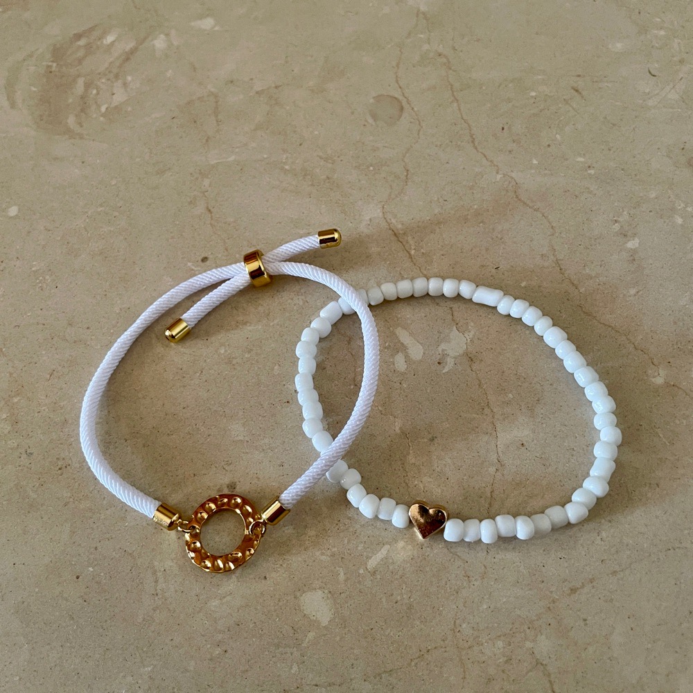 Bracelet White Heart 🤍