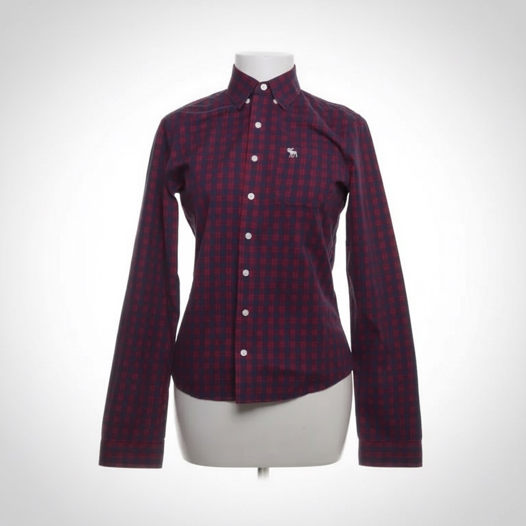 Abercrombie & Fitch rouge et bleu chemise, taille S