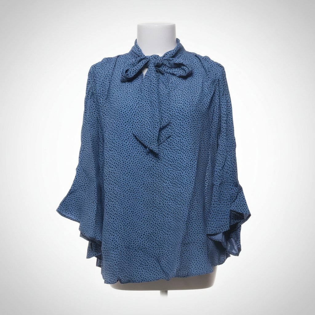 Blouse Zara Bleu Pointillés