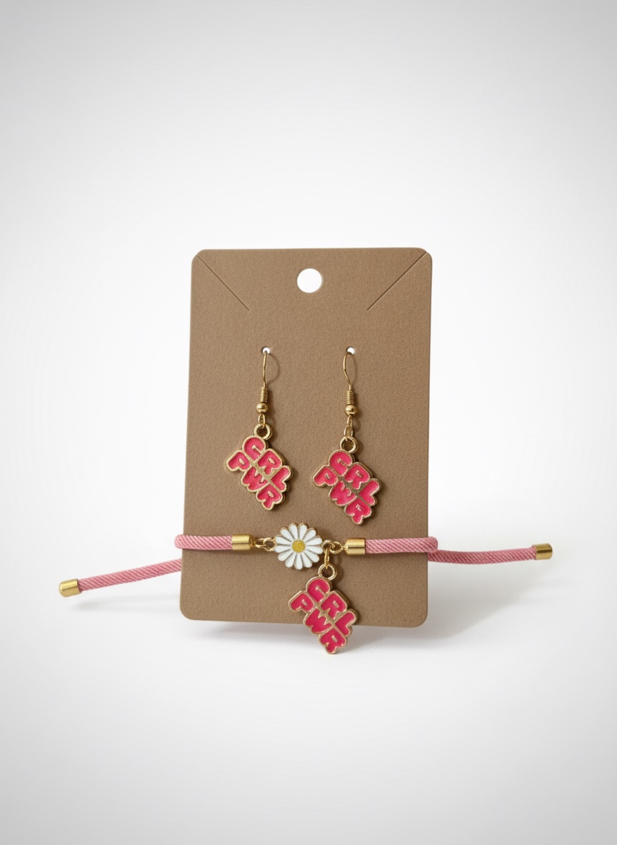 Bracelet et 2 boucles d'oreilles