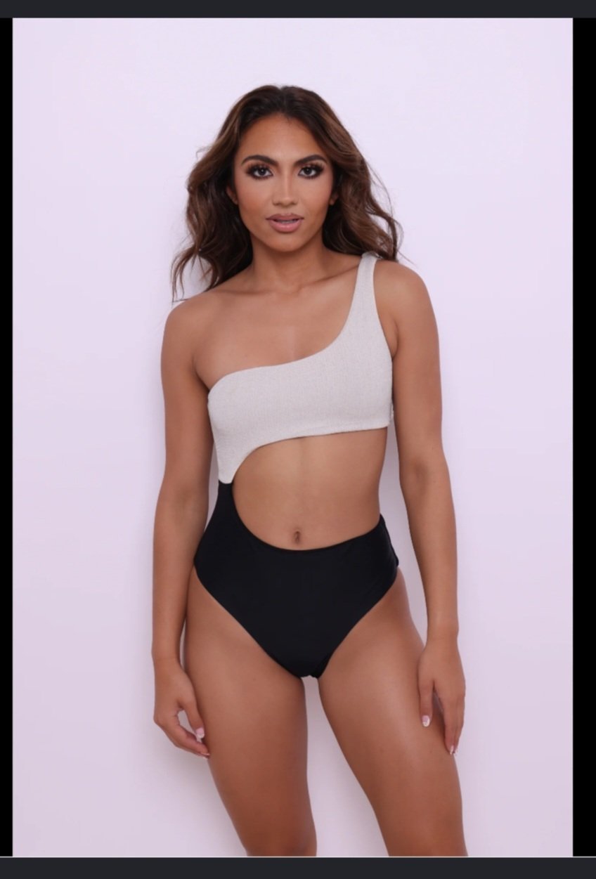 Maillot de bain irisé et noir
