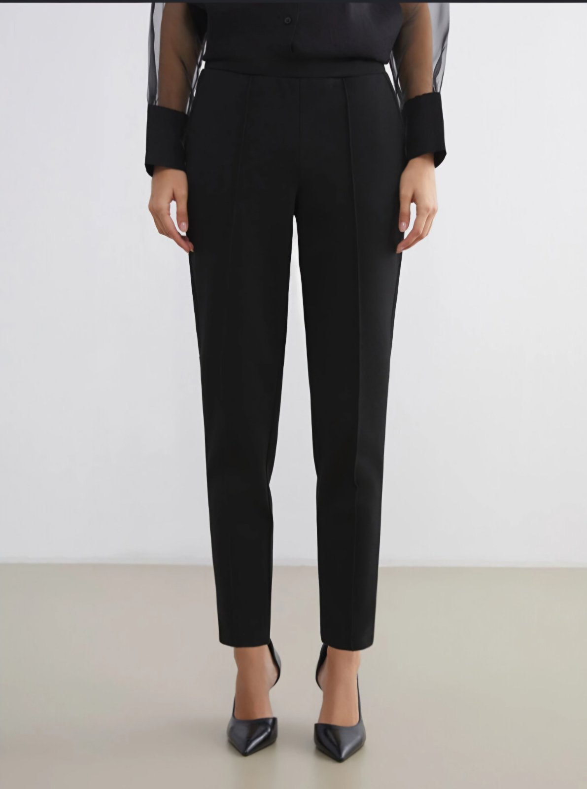 Pantalon tailleur noir 