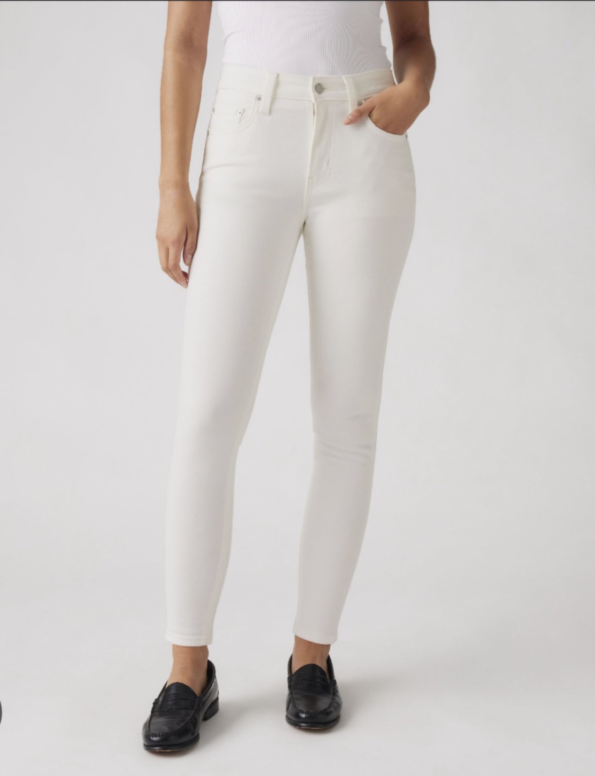 Jean legging blanc Levi's