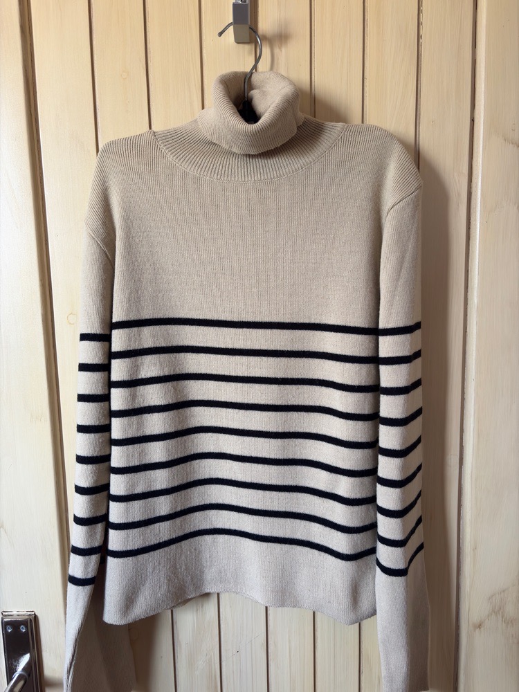 Pull en maille rayée