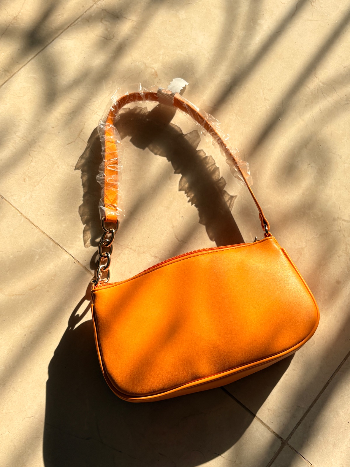 Sac stylé LaRedoute jaune orangé importé